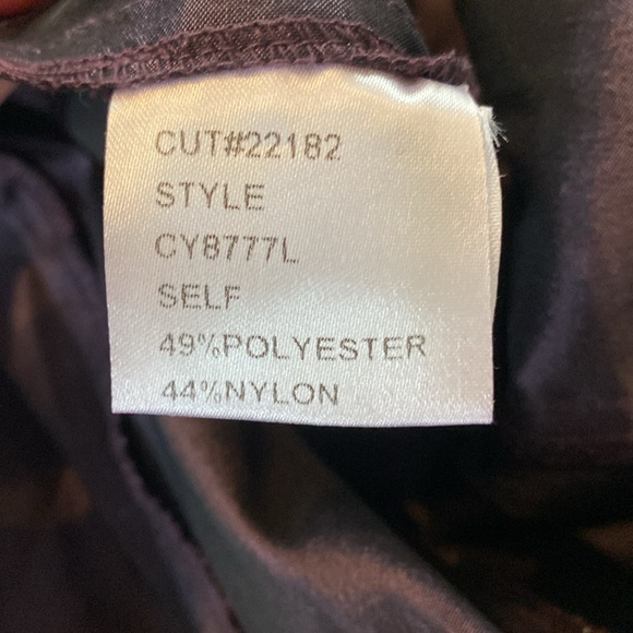 Tadashi Shoji cut #22182 style CY8777L iridescent purple skirt separate spandex - Picture 8 of 9